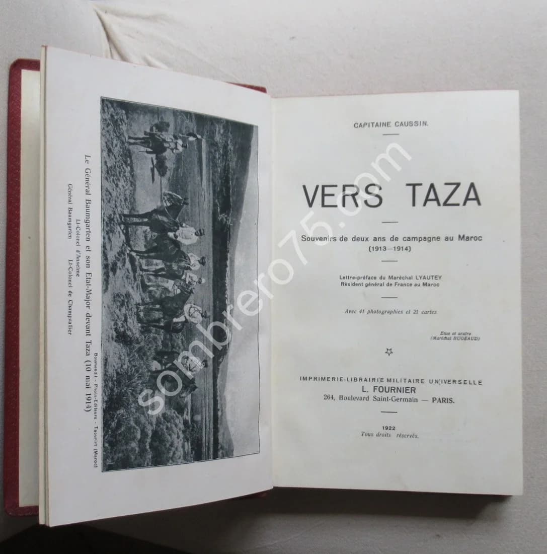 Vers Taza. Souvenirs de deux ans de campagne au Maroc 1913-1914. Capitaine Caussin - Image 4