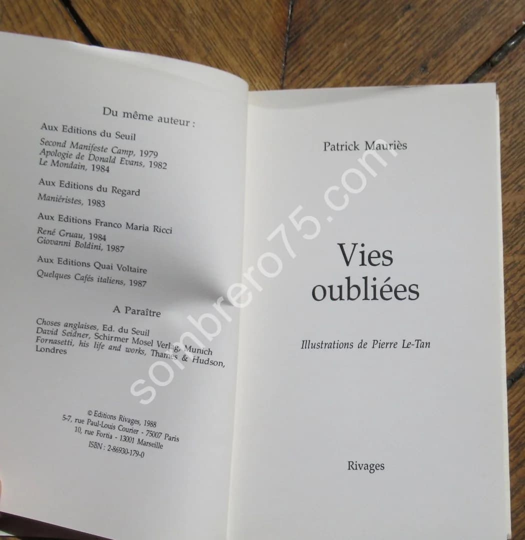 Vies Oubliées. - Pierre Le Tan - Image 3