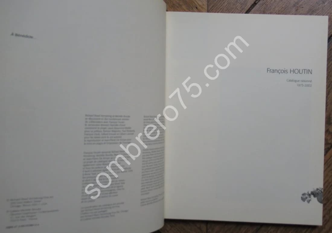 François HOUTIN - Catalogue Raisonné 1973-2002 - Image 3