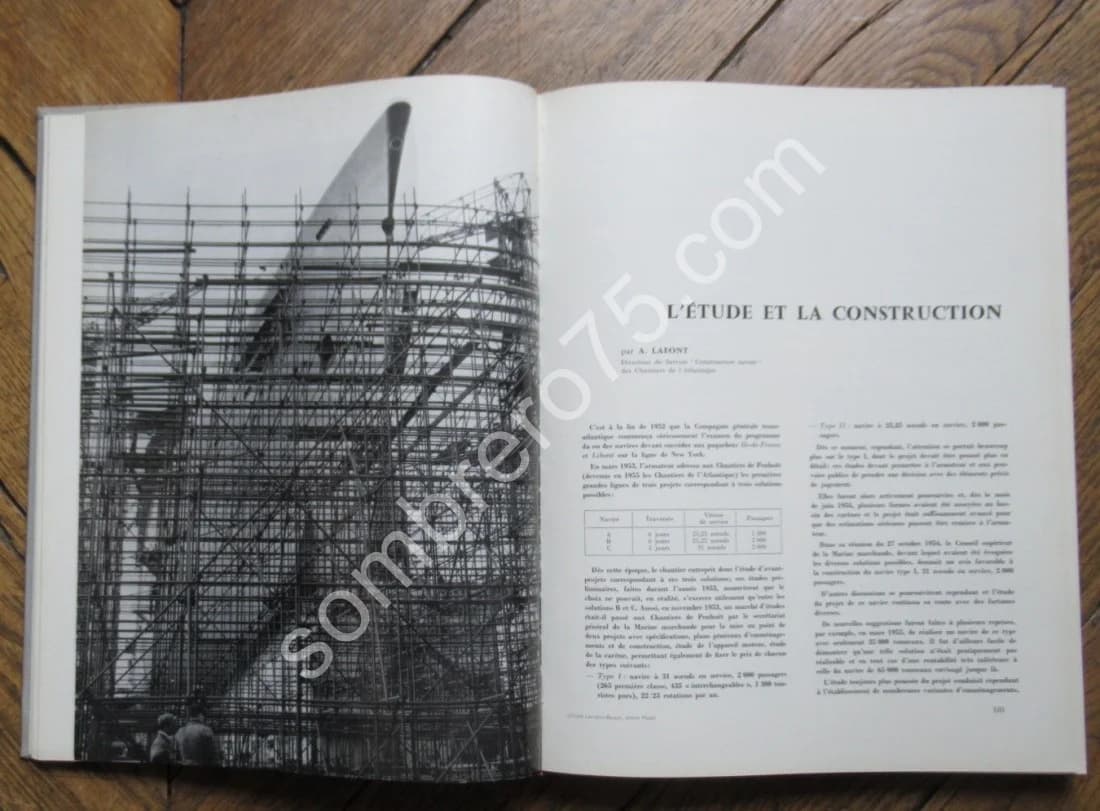 Le Paquebot France. Journal de la Marine Marchande. 1962 - Image 7