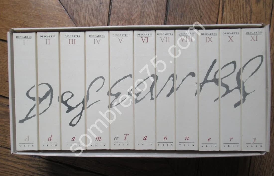 DESCARTES - Oeuvres Complètes. 11 Tomes. Charles Adam et Paul Tannery