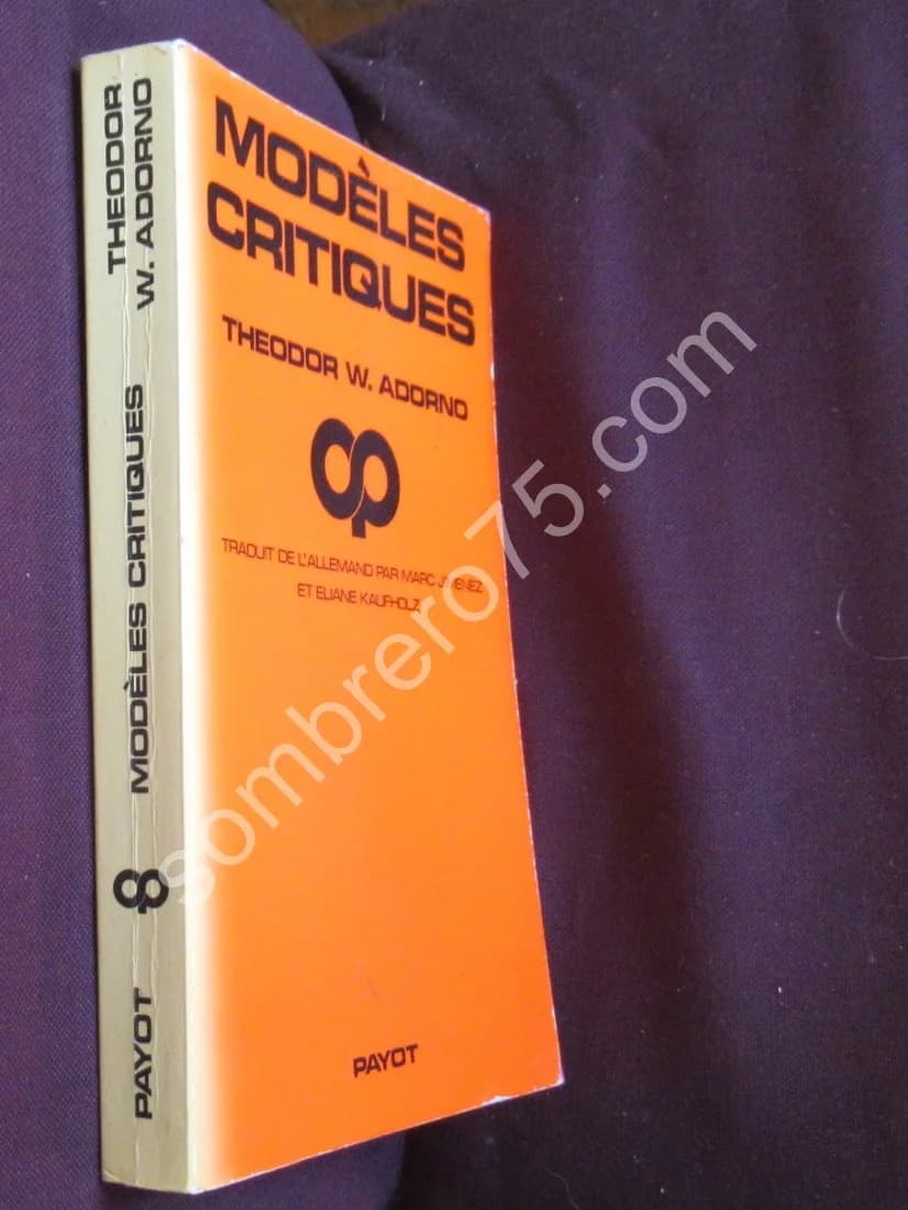 Modèles Critiques. Interventions - Répliques. Theodor W Adorno - Image 2