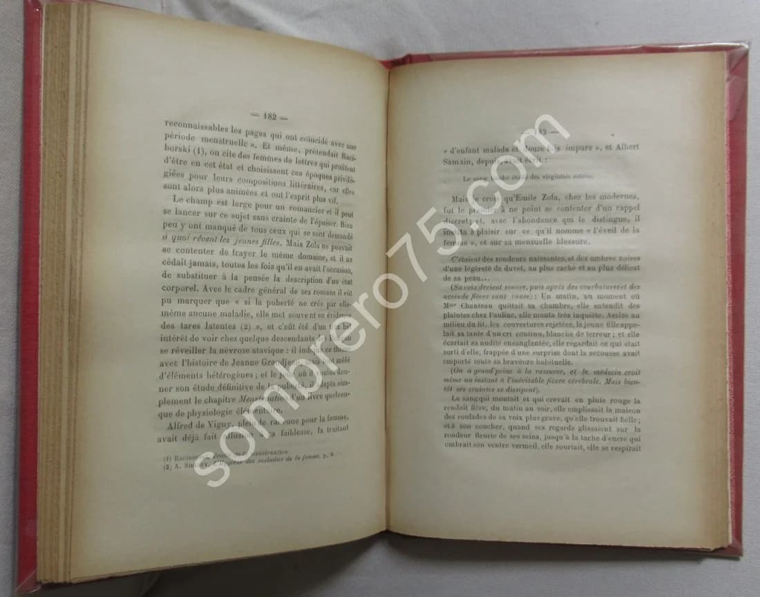 Le Roman Scientifique d'Emile Zola. La médecine et les Rougon Macquart. H. MARTINEAU - Image 4