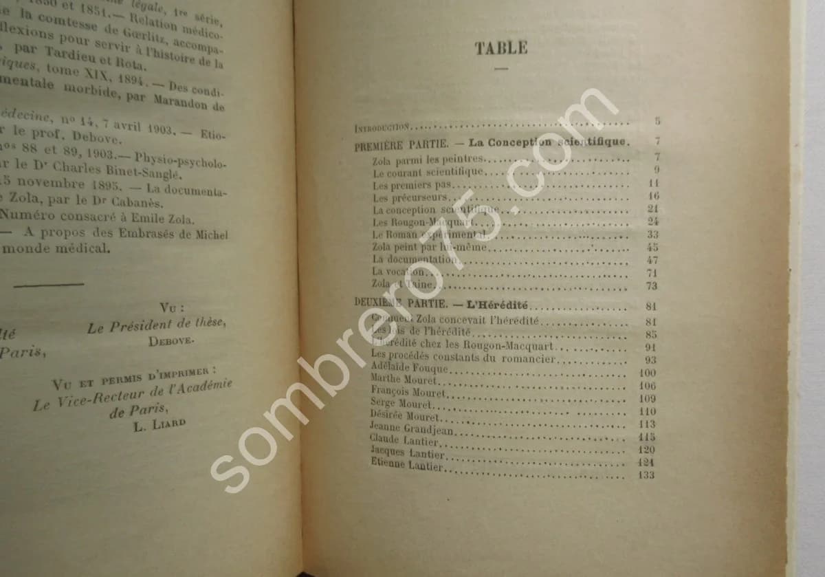 Le Roman Scientifique d'Emile Zola. La médecine et les Rougon Macquart. H. MARTINEAU - Image 5