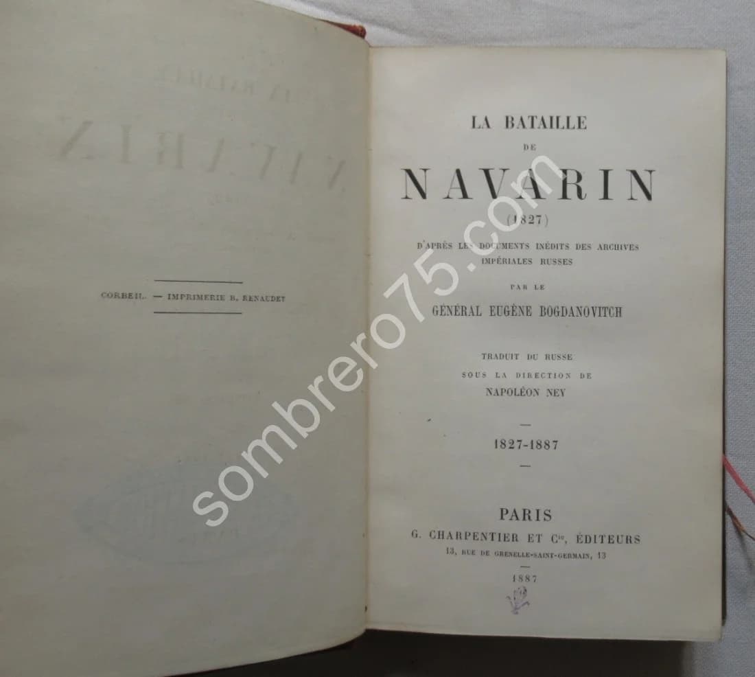 La Bataille de Navarin 1827 d'après les documents inédits. Bogdanovitch - Image 2