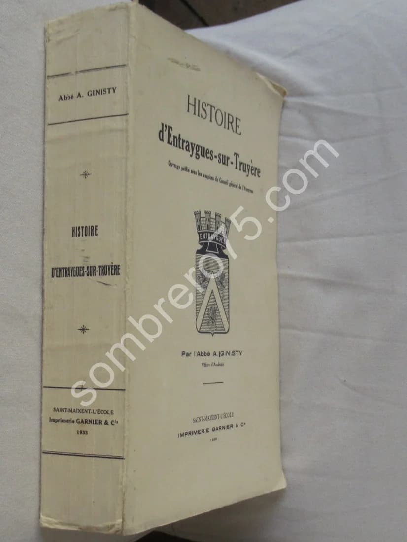 Histoire d'Entraygues sur Truyère. Abbé A. GINISTY - Image 2