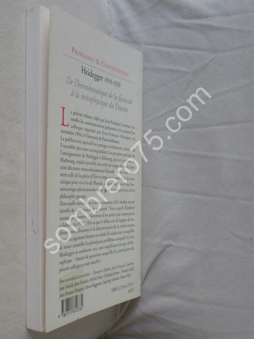 1919-1929. De l'Herméneutique de la facticité à la Métaphysique du Dasein - Image 4