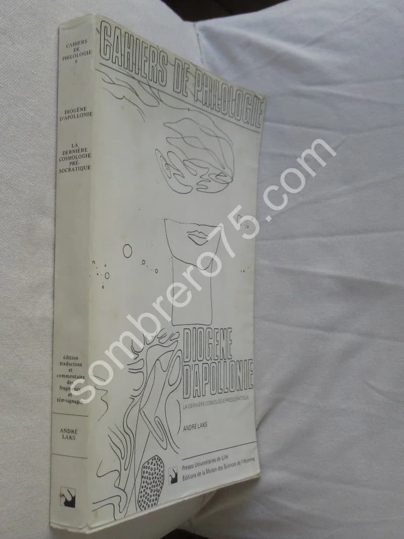 Diogène d'Apollonie.. Cahiers de Philologie - Image 2