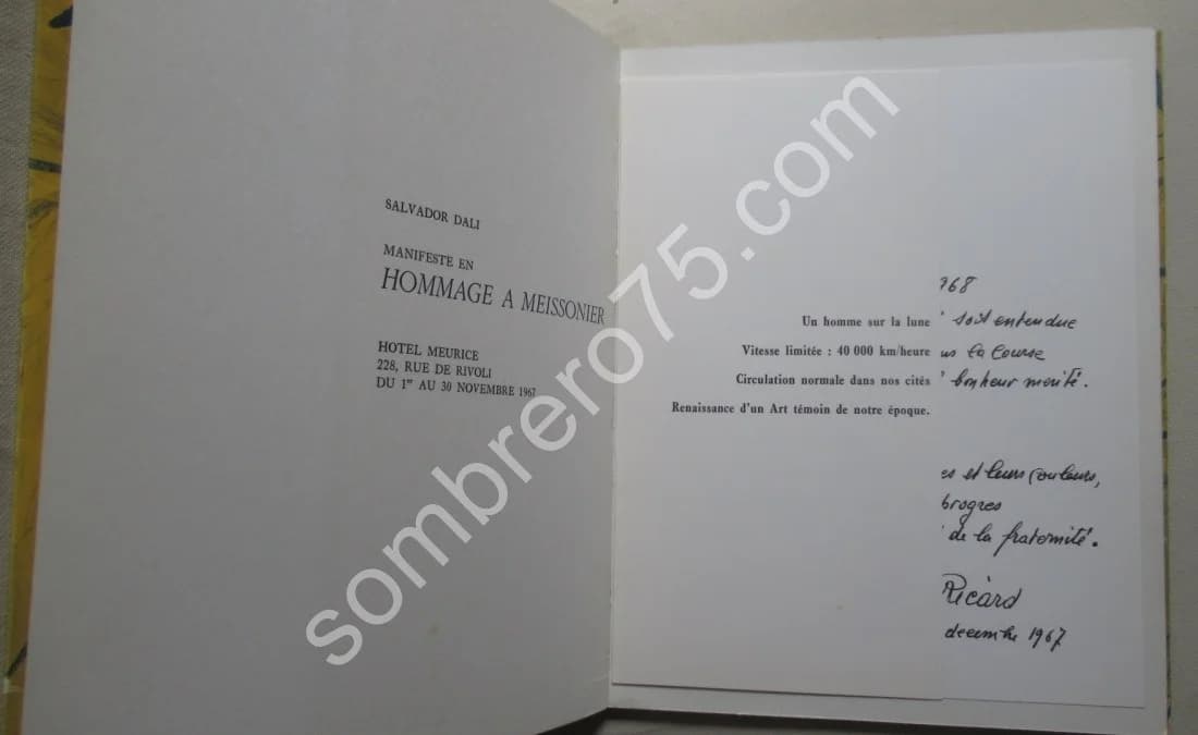 Manifeste en Hommage à Meissonier. Lithographies Originales - Image 4