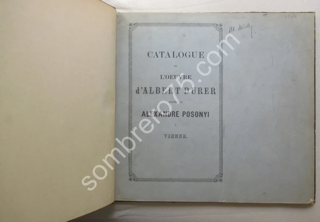 Catalogue de l'Oeuvre d' - formé par. 1867 - Image 3