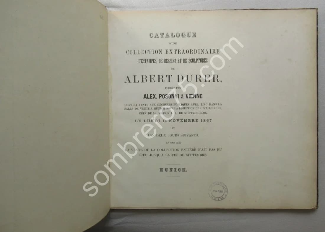 Catalogue de l'Oeuvre d' - formé par. 1867 - Image 4