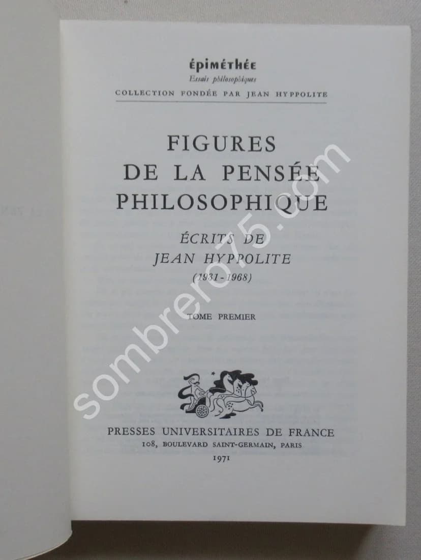 Figures de la Pensée Philosophique. - 2 Tomes - Image 3