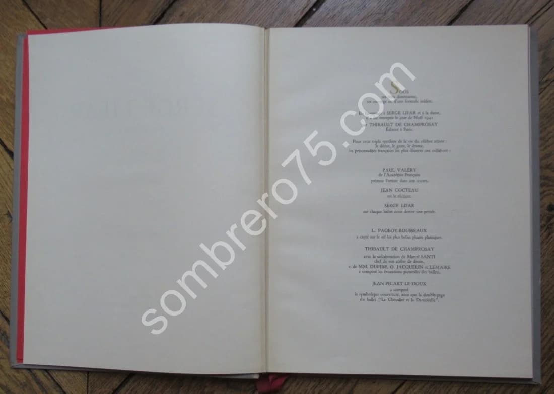 Serge Lifar à l'Opéra. J Cocteau. Pageot-Rousseaux - Image 3