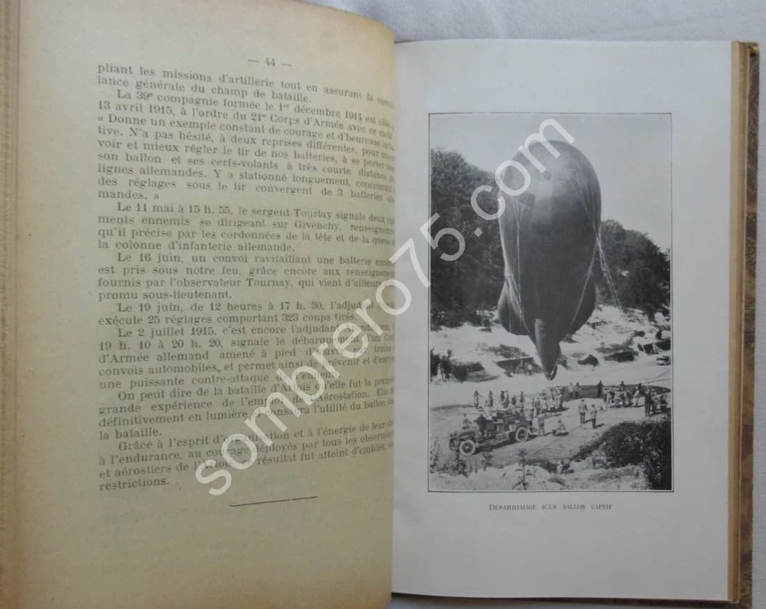 Historique des 1er et 2me Régiments d'Aérostation pendant la Guerre 1914-1918. Lt Colonel PATART - Image 5