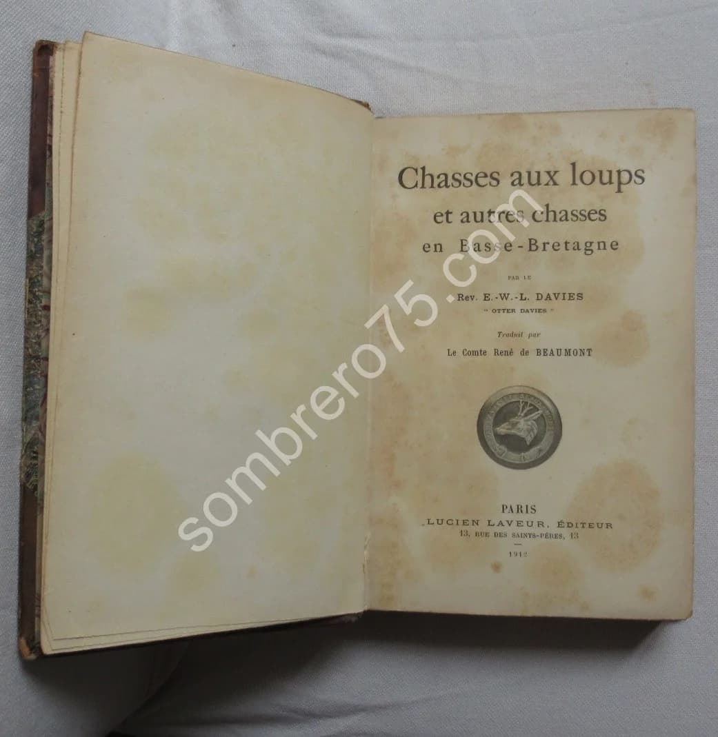 Chasses aux Loups et autres chasses en Basse Bretagne. DAVIES - Image 3