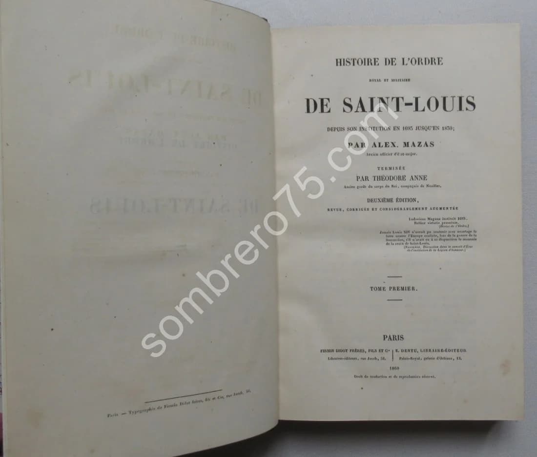 Histoire de l'Ordre Royal et Militaire de Saint Louis - Image 2