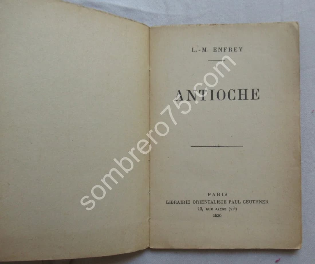 Antioche. L. M. ENFREY 1930 - Image 3