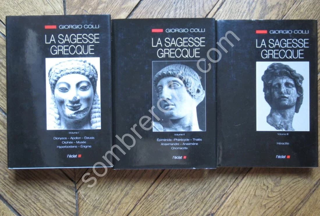 La Sagesse Grecque- 3 Tomes