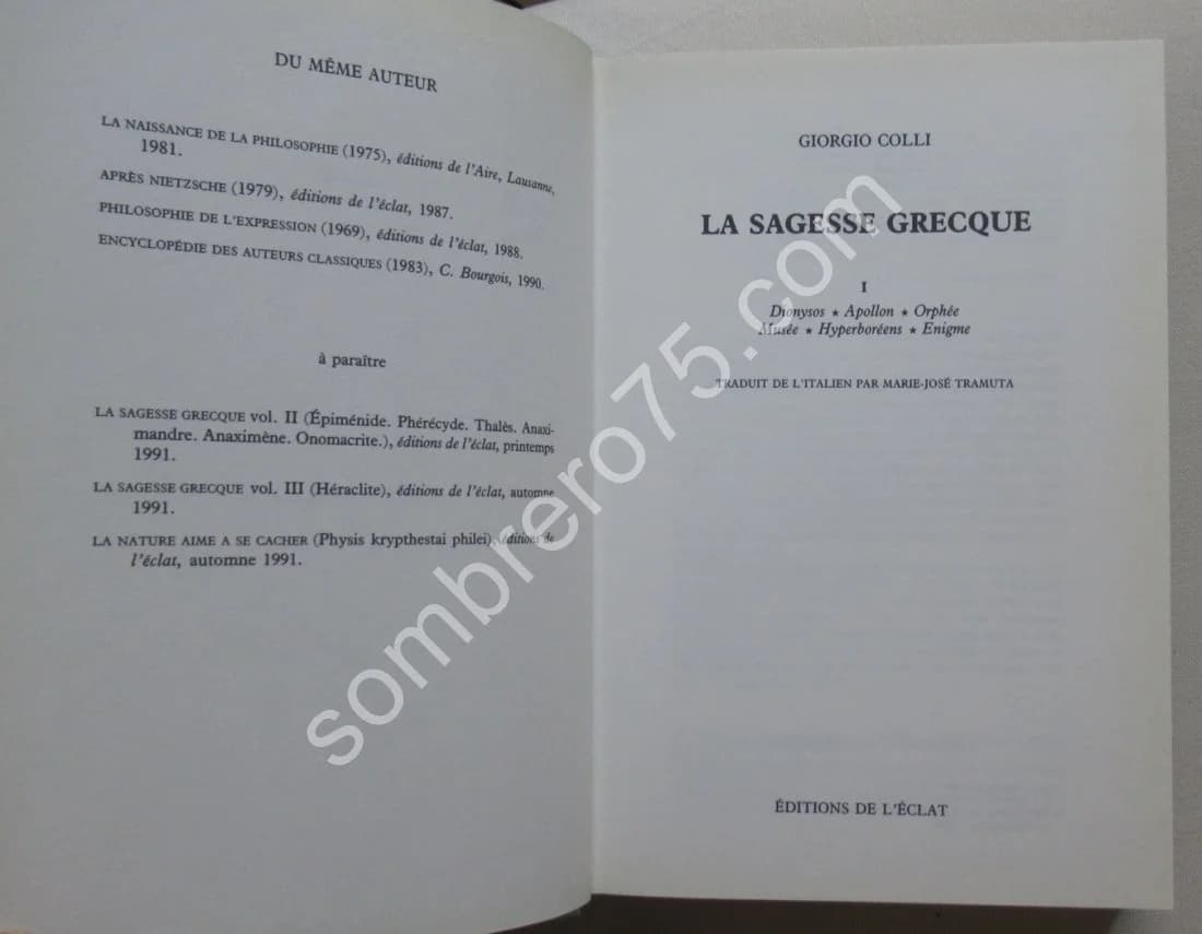 La Sagesse Grecque- 3 Tomes - Image 3