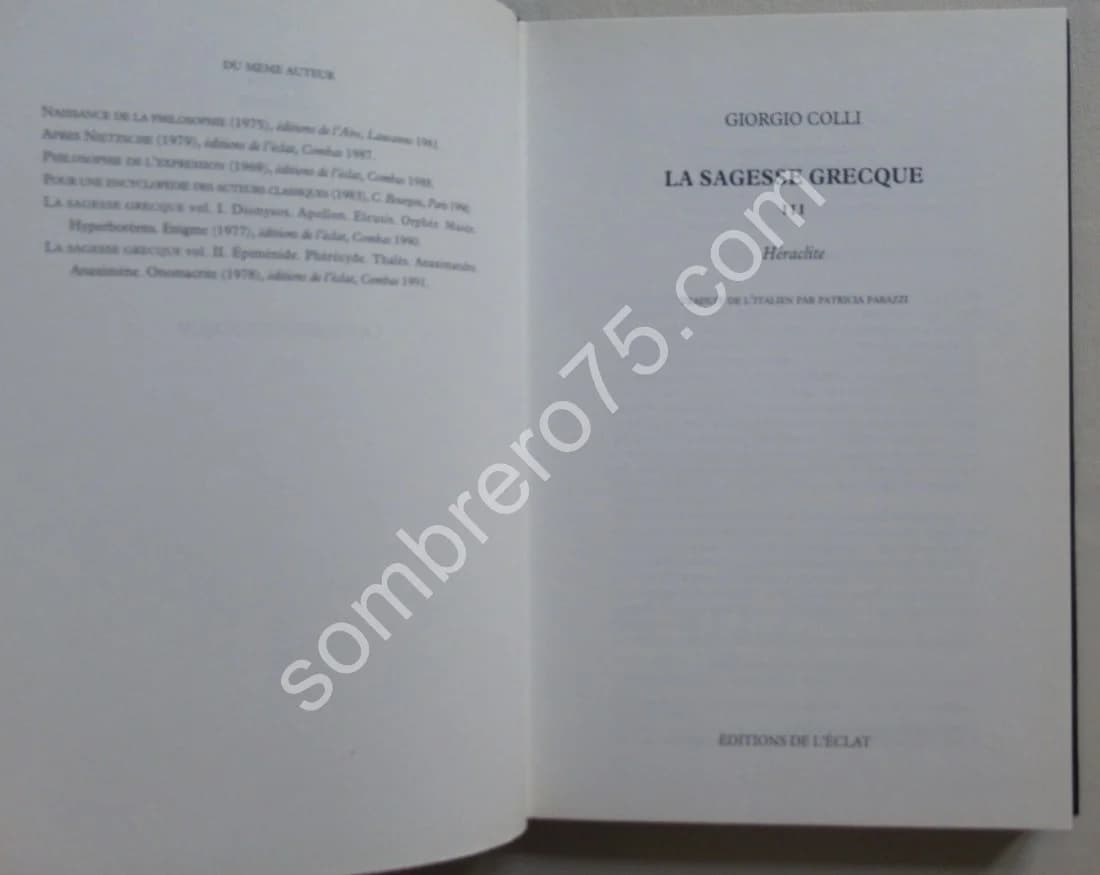 La Sagesse Grecque- 3 Tomes - Image 6