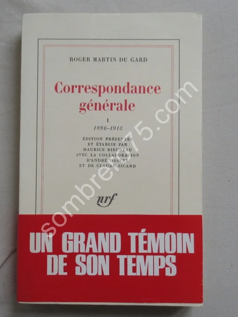 Correspondance Générale. Roger Martin du Gard. 8 Tomes - Image 3