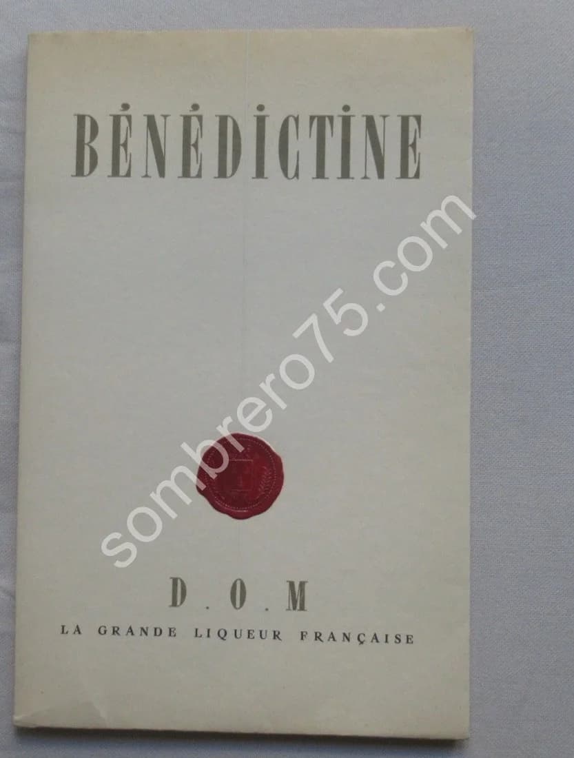 Bénédictine. D.O.M. La Grande Liqueur Française. 1958