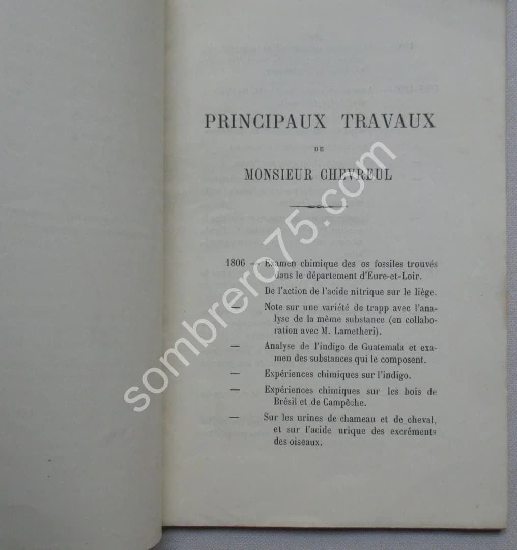Principaux Travaux de Monsieur Chevreul. Centenaire de Mr Chevreul - Image 3