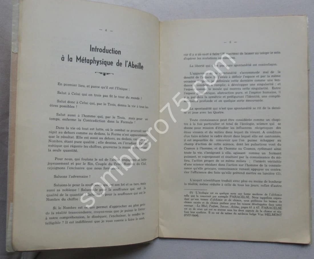 Introduction à la Métaphysique de l'Abeille. P. J. GONNET - Image 3
