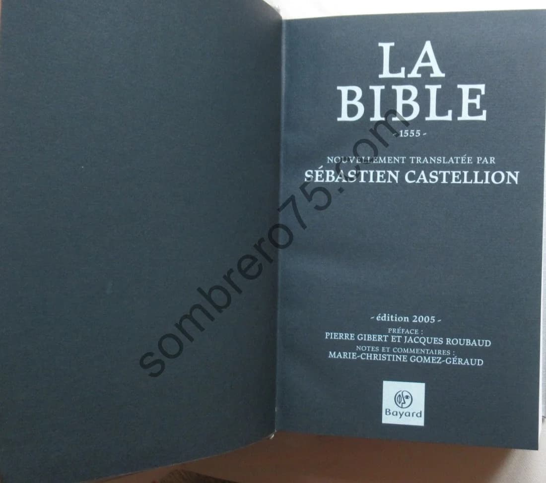 La Bible Nouvellement translatée par Sébastien Castellion - Image 4