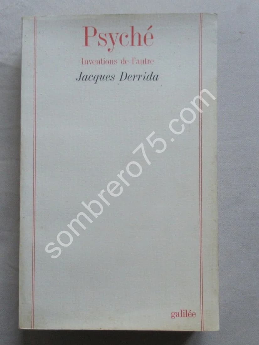 Psyché. Inventions de l'autre. Jacques