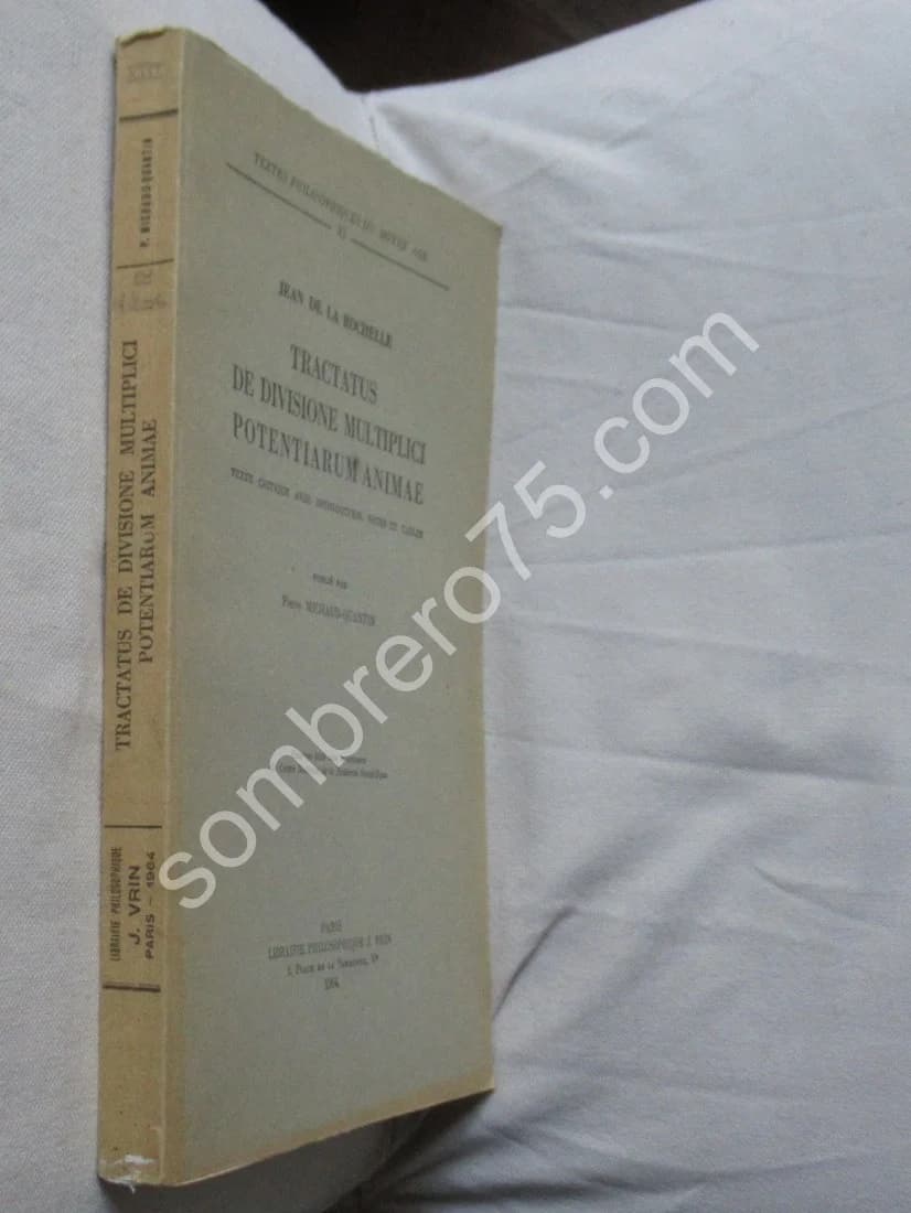 Tractatus de Divisione Multiplici Potentiarum Animae. Jean de la Rochelle - Image 2