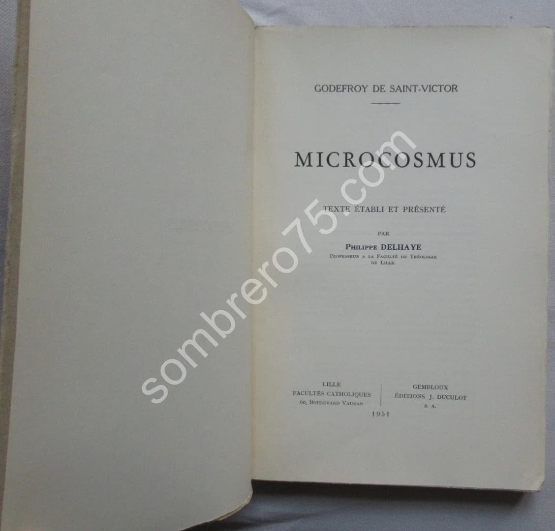 Microcosmus. Le Microcosmus. G de Saint Victor - 2 Tomes - Image 3
