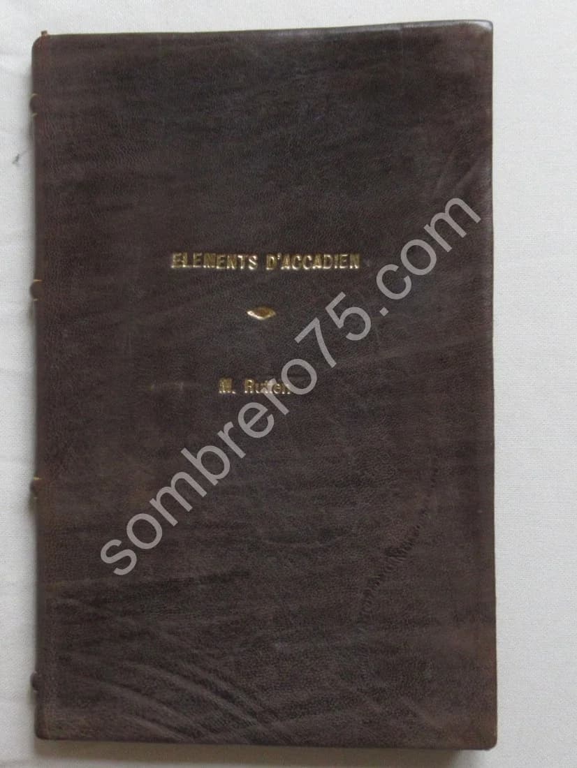 Eléments d'Accadien. (Assyrien-Babylonien) Notions de grammaire. M RUTTEN - Image 2