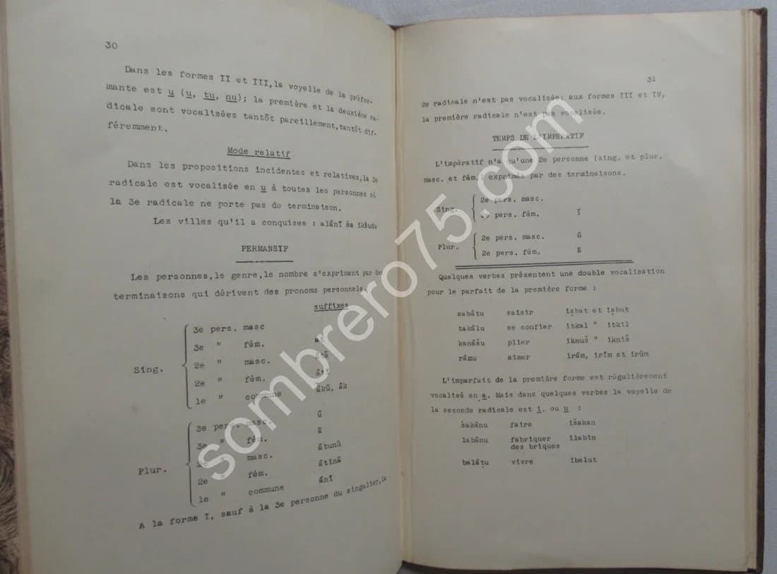Eléments d'Accadien. (Assyrien-Babylonien) Notions de grammaire. M RUTTEN - Image 5