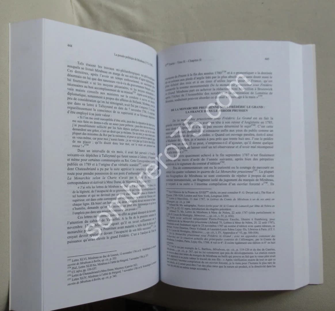 La Pensée Politique de Mirabeau 1771-1789. Fr. QUASTANA - Image 4