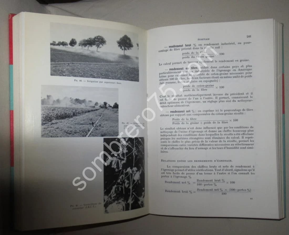 Le Cotonnier et ses Produits. Techniques agricoles et productions tropicales. PARRY - Image 4