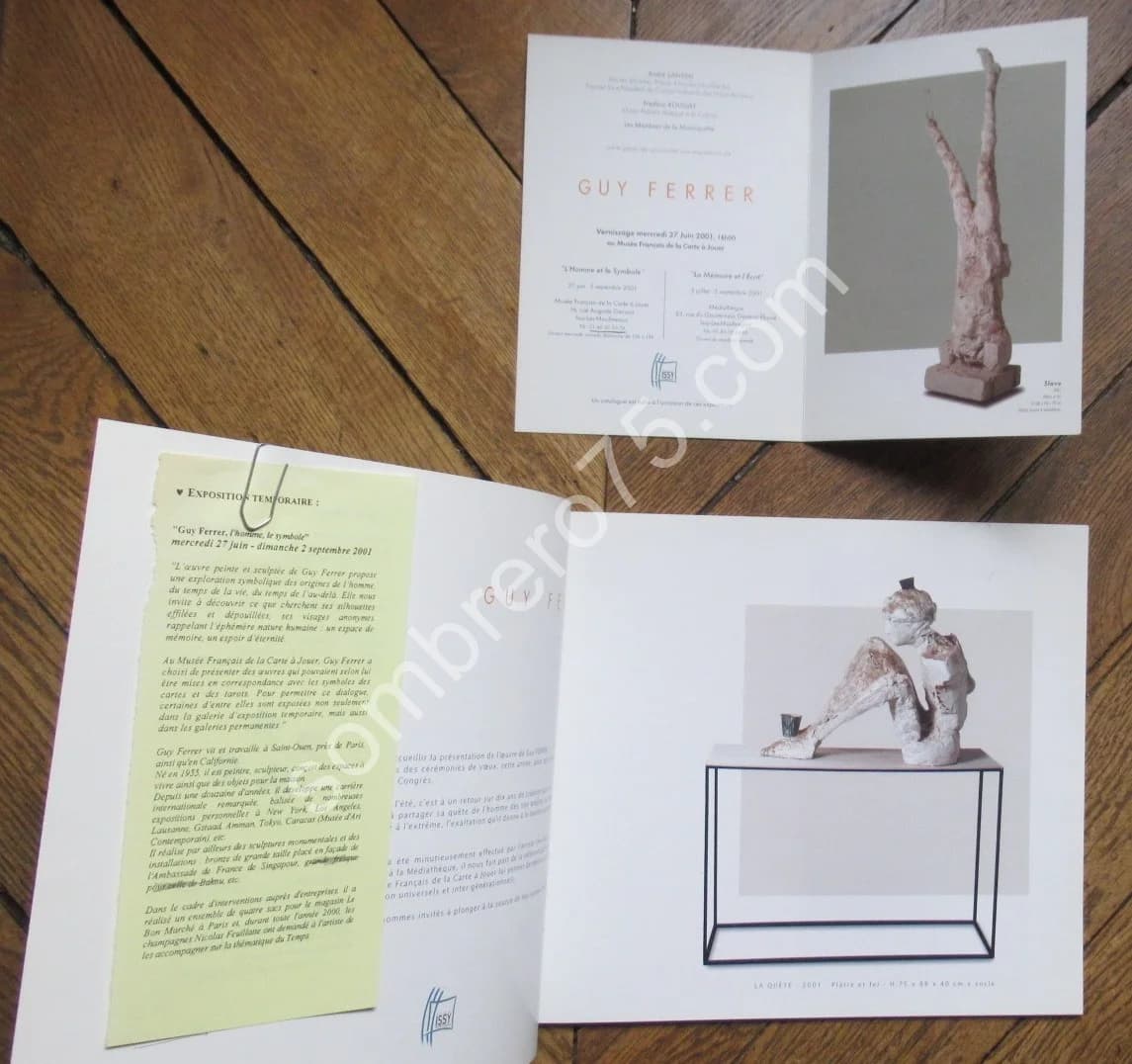 Guy FERRER : 2 catalogues dont "de la poussière et un peu d'eau" - Image 11