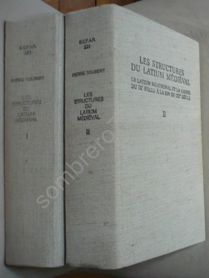 Les Structures du Latium Médiéval - Le Latium Méridional et La Sabine du IXe Siècle à la Fin du XIIe Siècle. 2 Volumes - Image 2