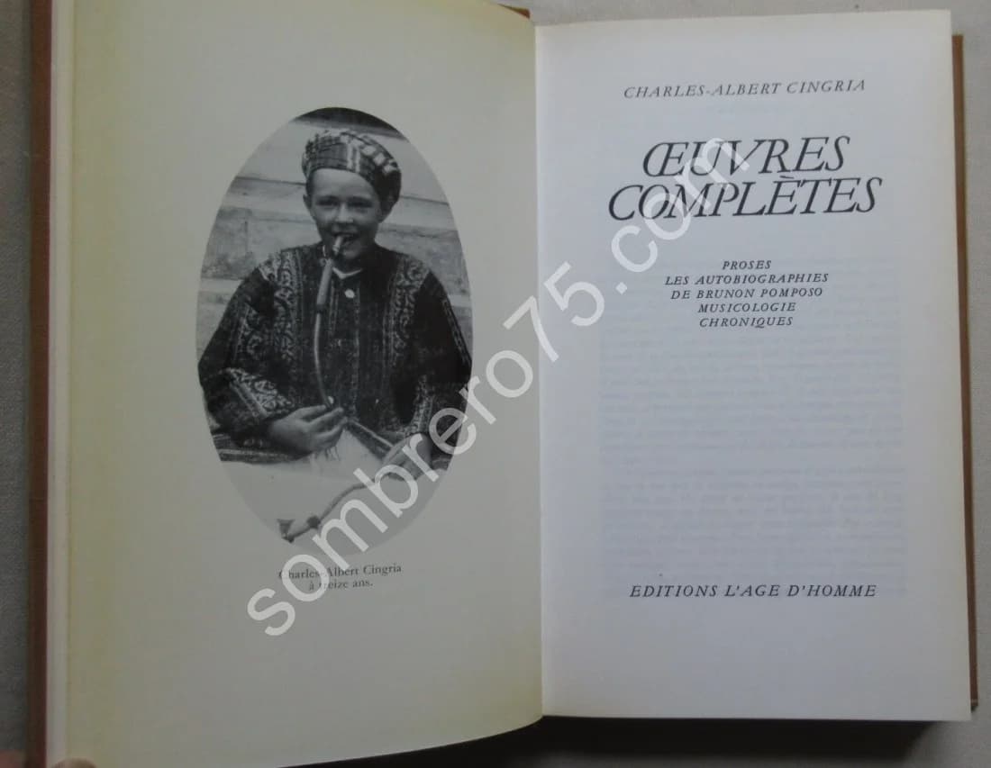 Oeuvres Complètes Charles Albert CINGRIA 10 Vol. Num - Image 3