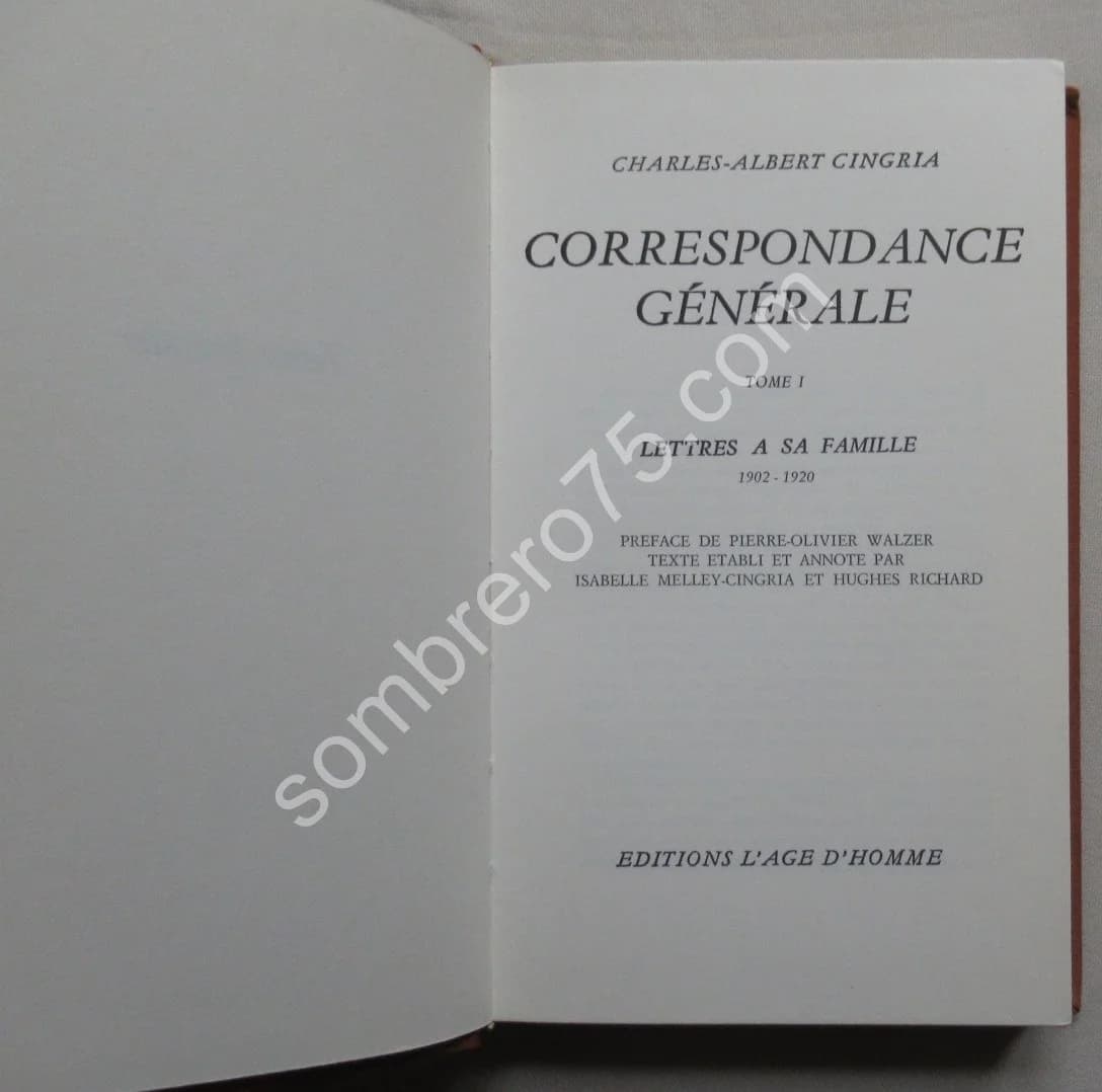 Oeuvres Complètes Charles Albert CINGRIA 10 Vol. Num - Image 6