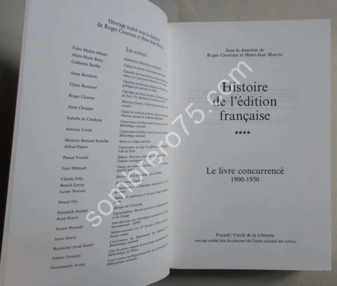 Histoire de l'Edition Française. 4 Tomes. R. CHARTIER - H J MARTIN - Image 6