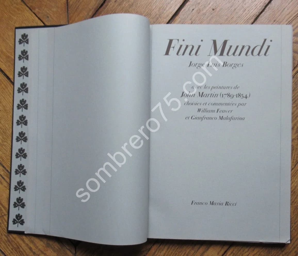 Fini Mundi. John Martin 1780-1854. J L BORGES - Image 4