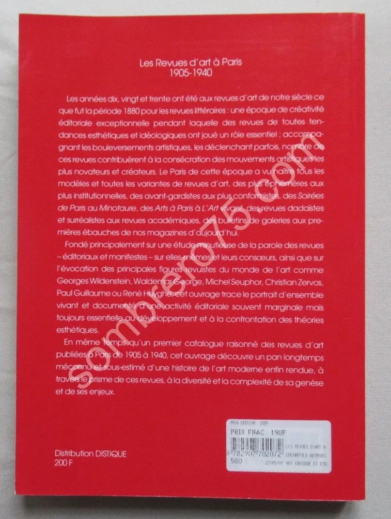 Les Revues d'Art à Paris 1905-1940. Y. CHEVREFILS DESBIOLLES - Image 11
