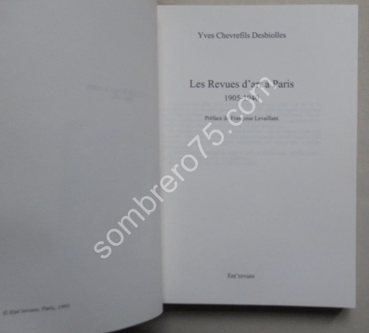 Les Revues d'Art à Paris 1905-1940. Y. CHEVREFILS DESBIOLLES - Image 3
