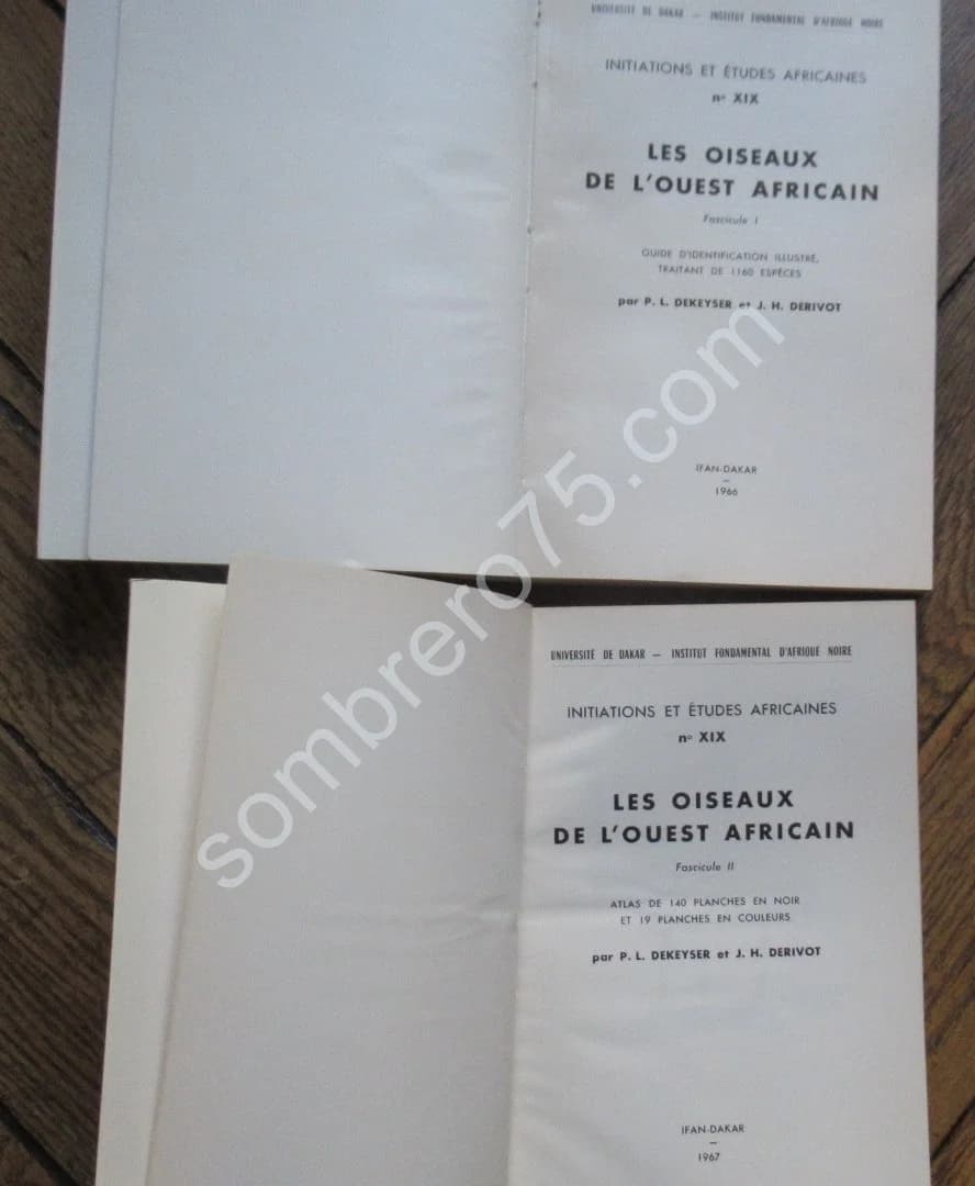 Les Oiseaux de l'Ouest Africain. 2 Fascicules. P. L. DEKEYSER - Image 3