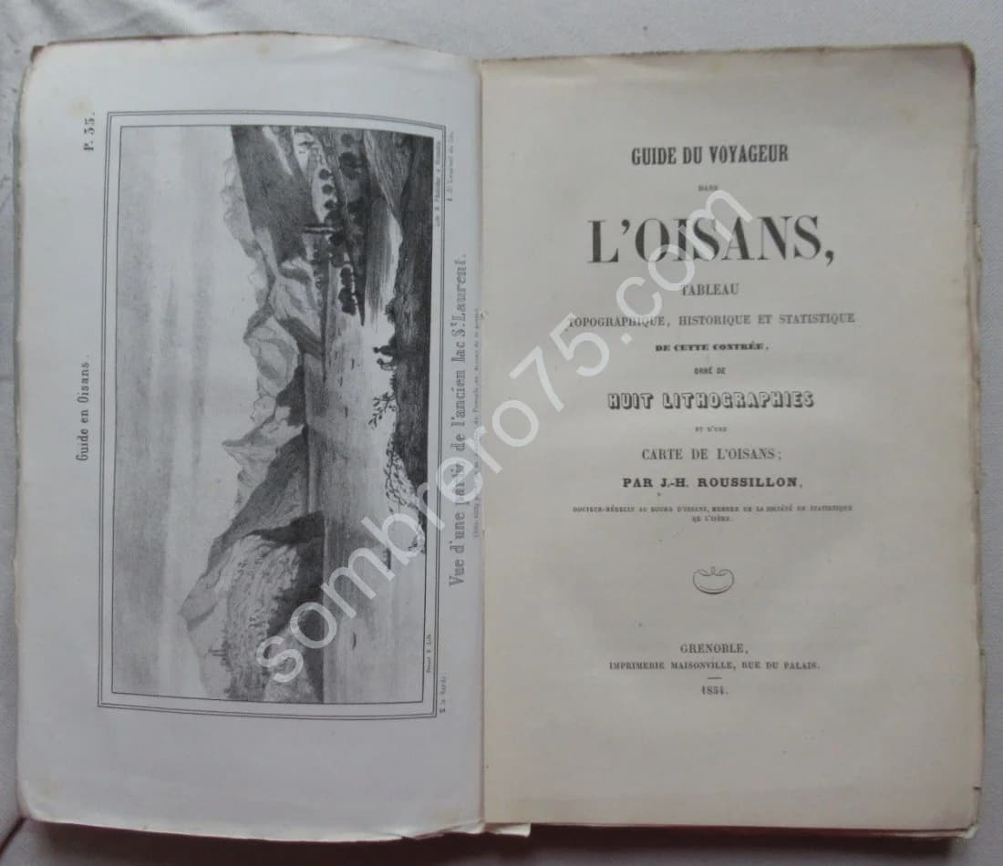 Guide du Voyageur dans l'Oisans. 9 Lithographies. J H ROUSSILLON - Image 3