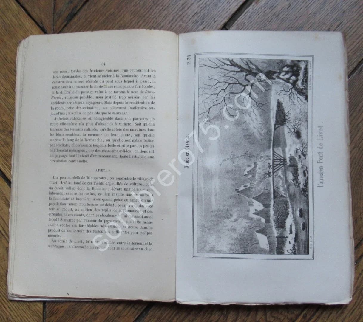 Guide du Voyageur dans l'Oisans. 9 Lithographies. J H ROUSSILLON - Image 4