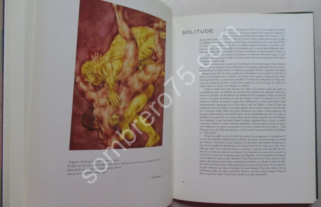 L'Ardent Combat - Jacob et l'Ange. J F THOMAS. Elie WIESEL - Image 7