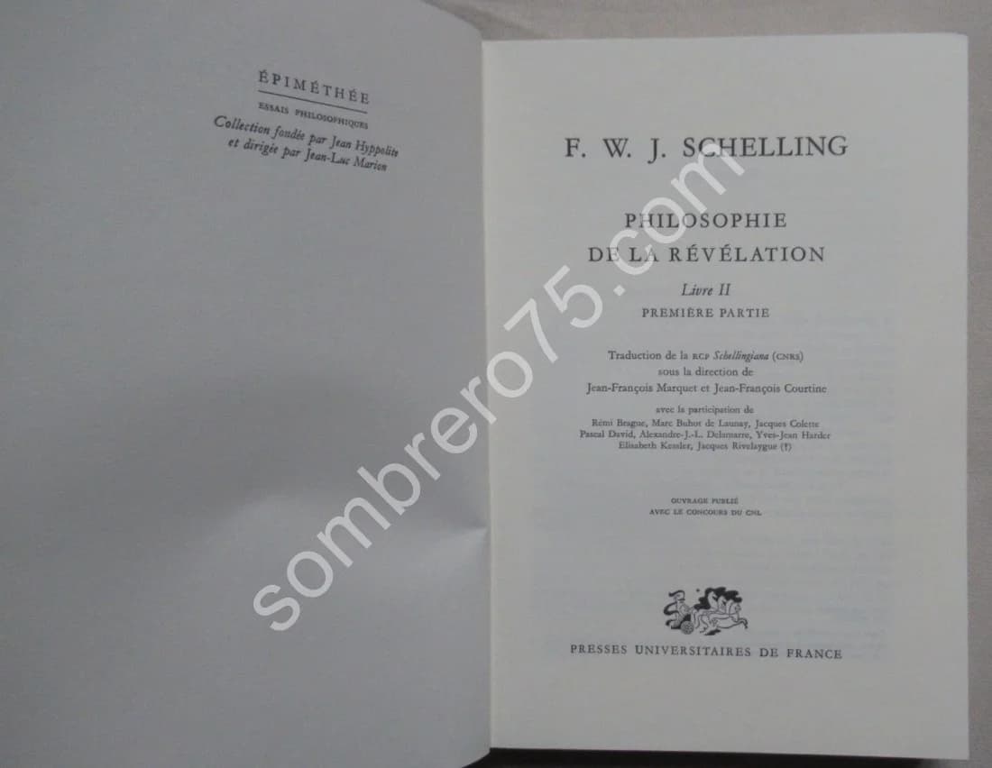 Philosophie de la Révélation Livre II. SCHELLING - Image 4