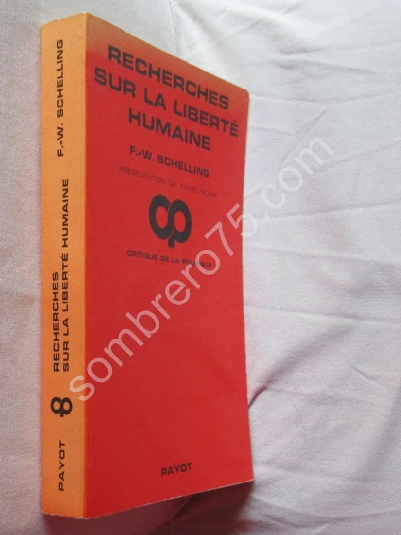 Recherches sur la Liberté Humaine. F W SCHELLING - Image 2